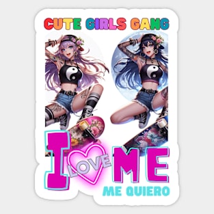 Kawaii, Anime Girl, I Love Me, Me Quiero | Catsie Cat Sticker